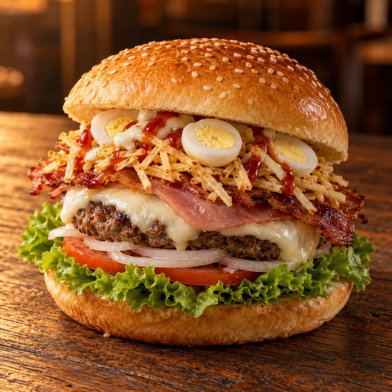 Hamburguesa sencilla · imagen ilustrativa