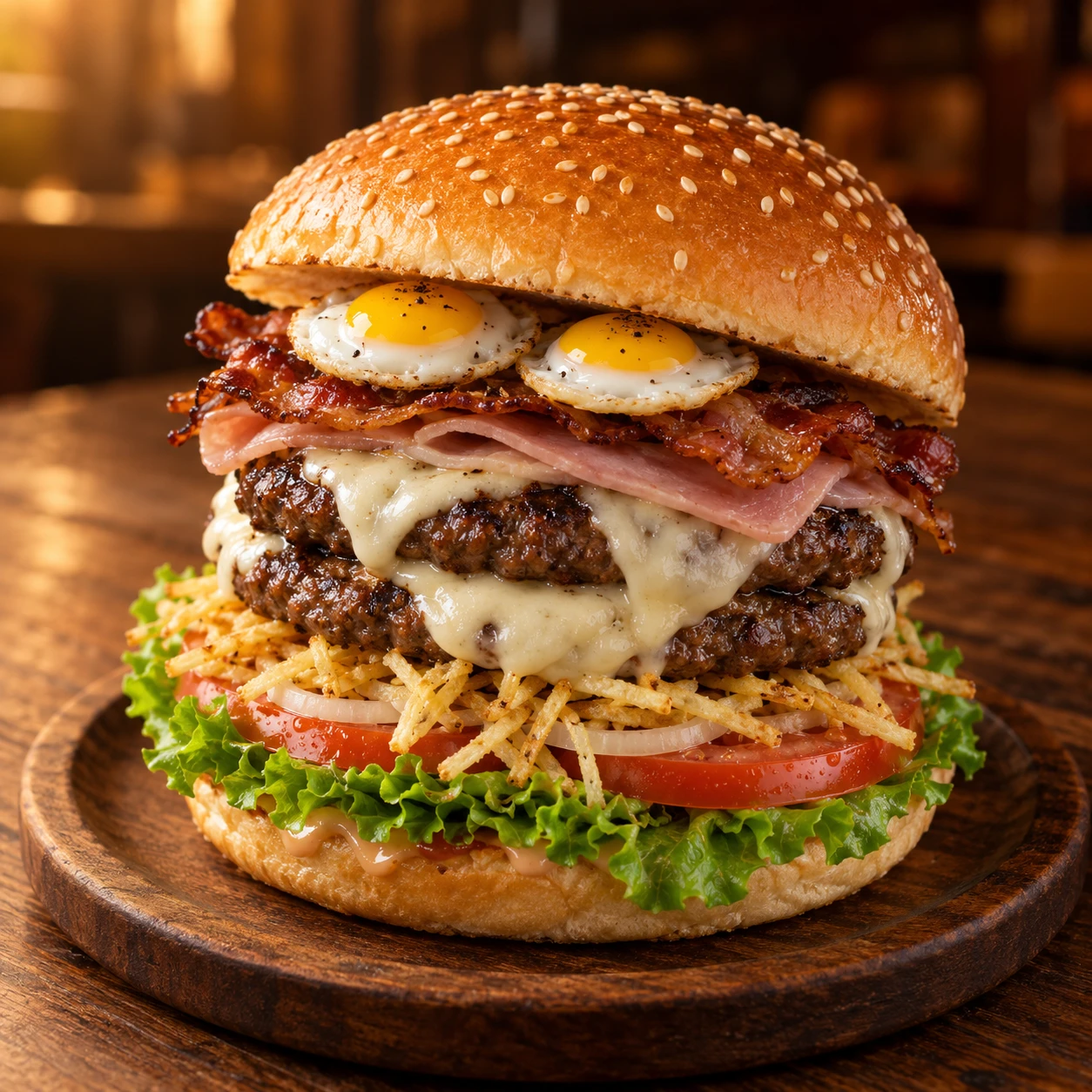 Hamburguesa doble · imagen ilustrativa