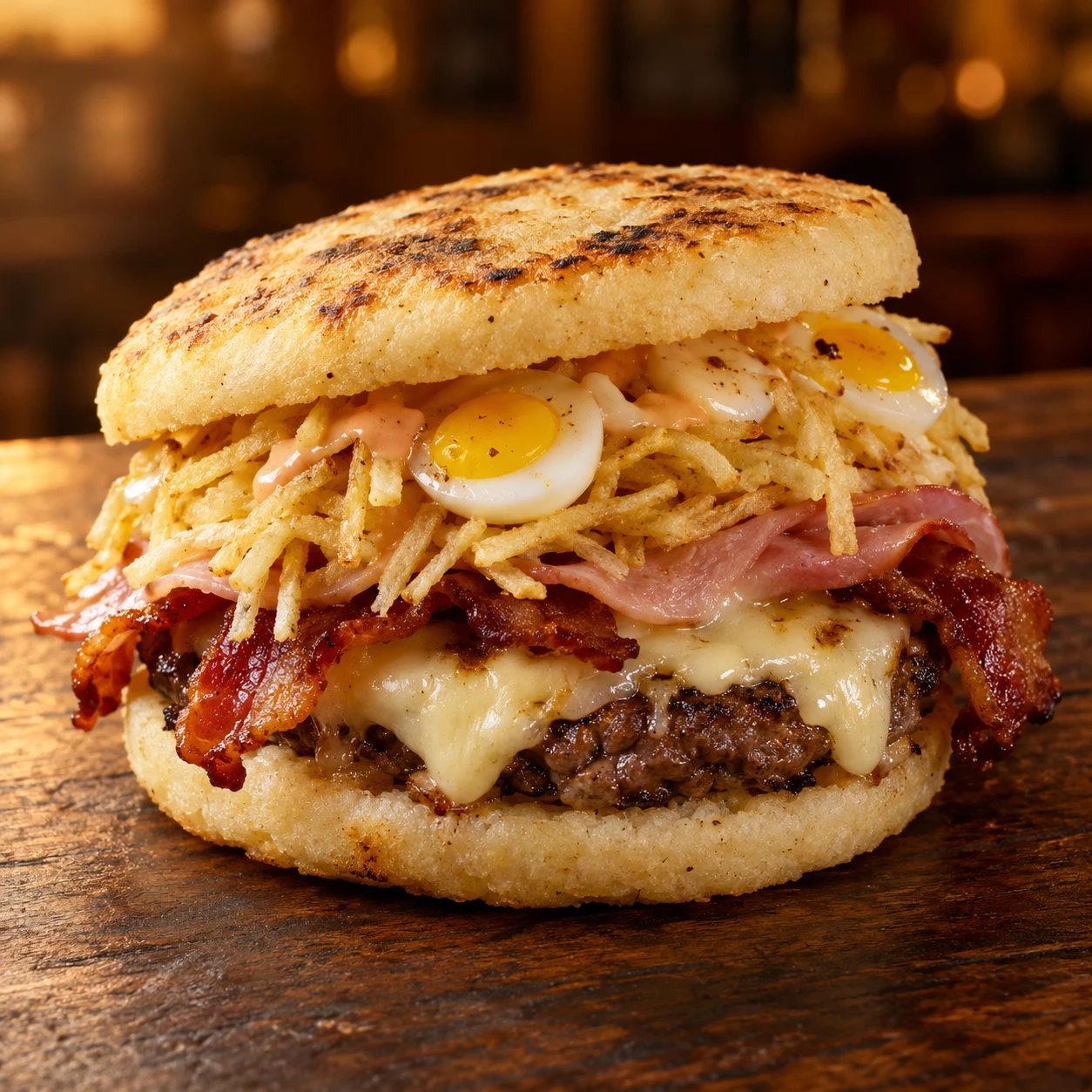 Arepa burger · imagen ilustrativa