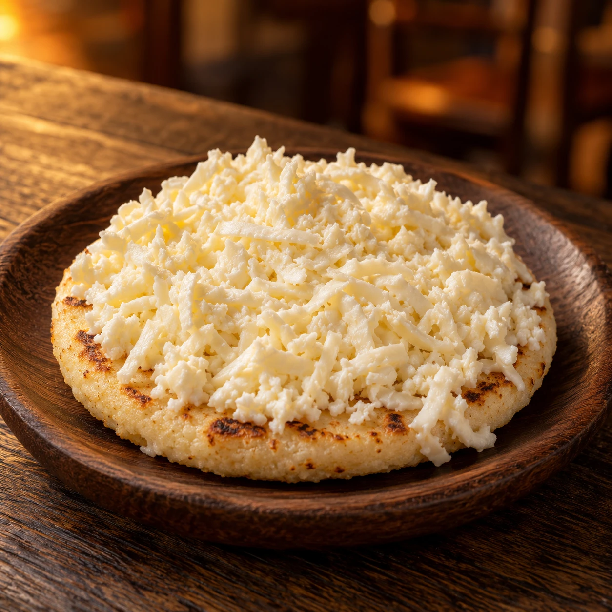 Arepa con queso · imagen ilustrativa