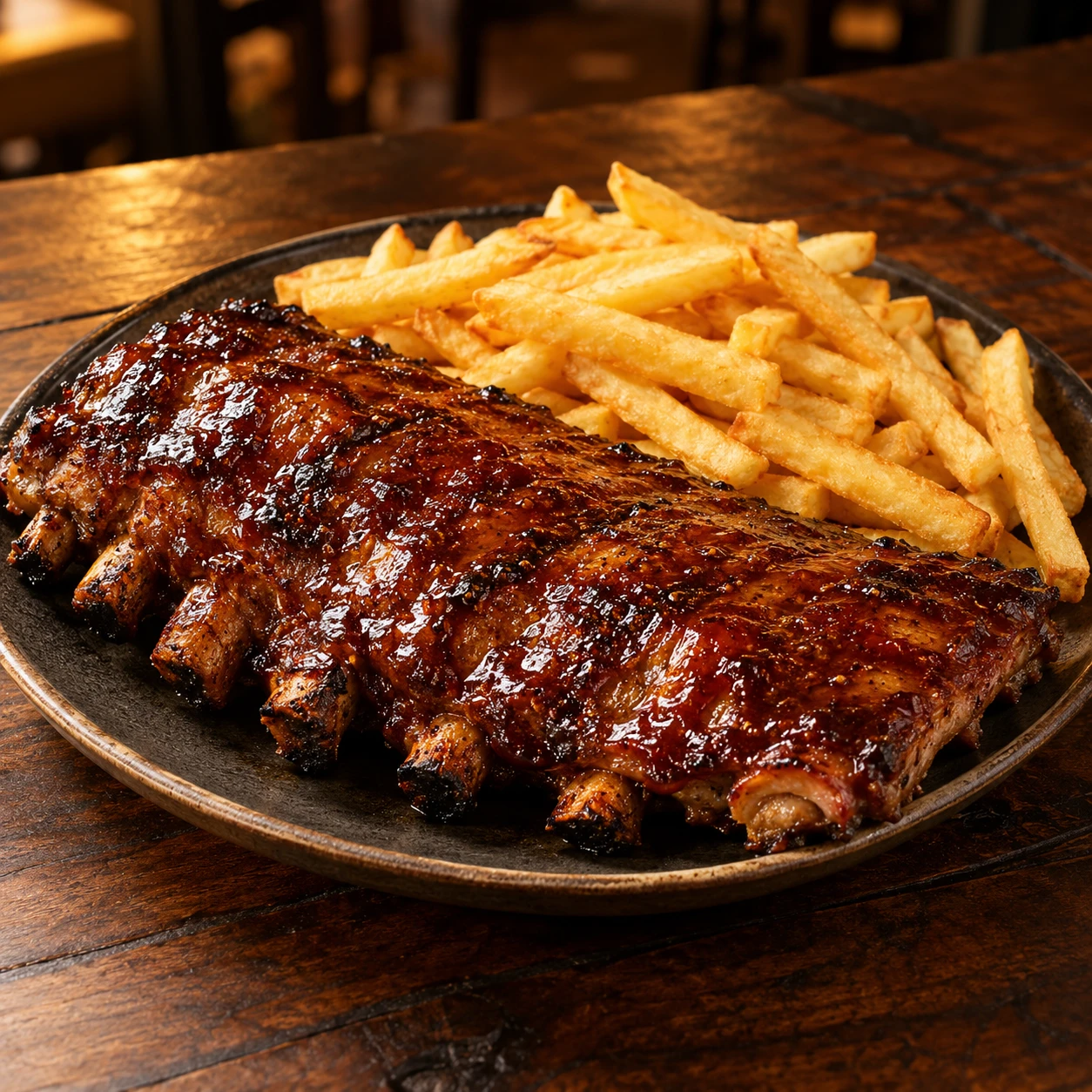 Costillas BBQ grandes · imagen ilustrativa